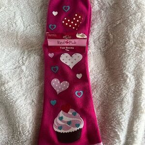 Heart and Cupcake Toe Socks